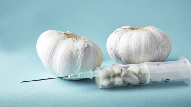 Garlic as natural antibiotic